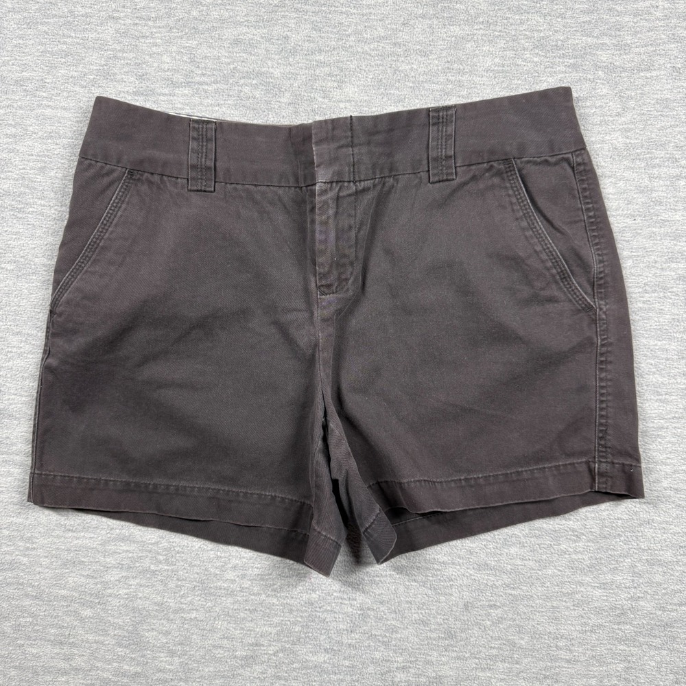 Tommy Hilfiger Shorts Womens 8 Gray Chino Cotton Casual Classic Preppy Bermuda